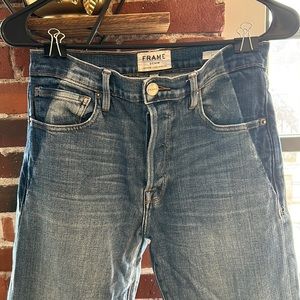 Frame le original high rise straight leg jeans